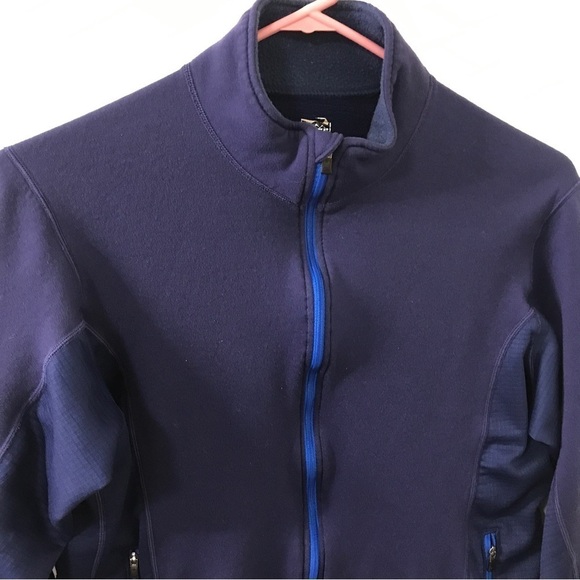 REI dark blue zip up polyester blend jacket size M - Picture 3 of 11